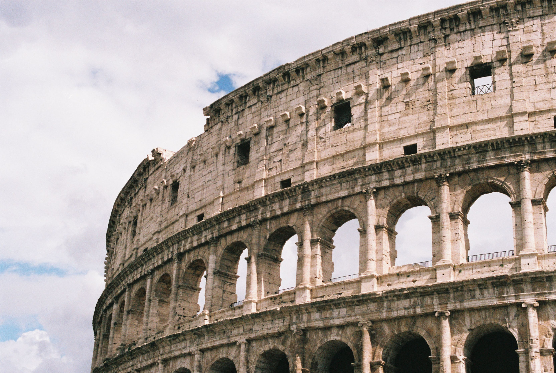 Roman Colosseum arches